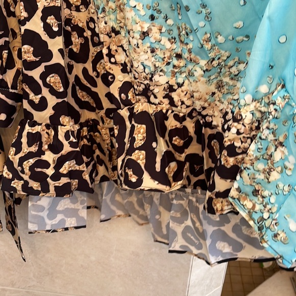 Casual Leopard Halter Loose Blouse - Picture 5 of 6